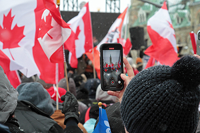 Ottawa Truck Protest : February 2022 : Personal Photo Projects : Photos : Richard Moore : Photographer